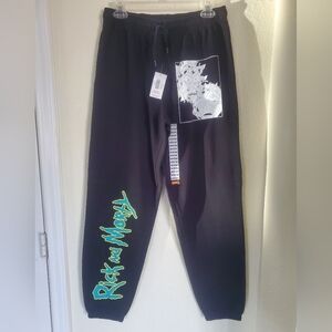 Bioworld Black Rick and Morty Sweatpants